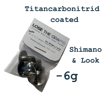 Titanium Road Bike Cleat Screws Upgrade Set - TiCN Coated